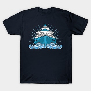 Cruise Cruising Ship Vacation Boat Trip Ocean T-Shirt